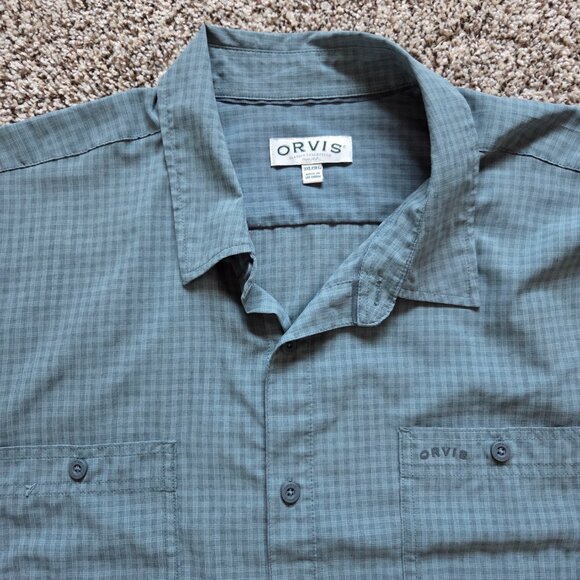 Orvis Classic Collection Button Up Shirt Mens 3XL Polyester Outdoor Performance - Picture 1 of 9